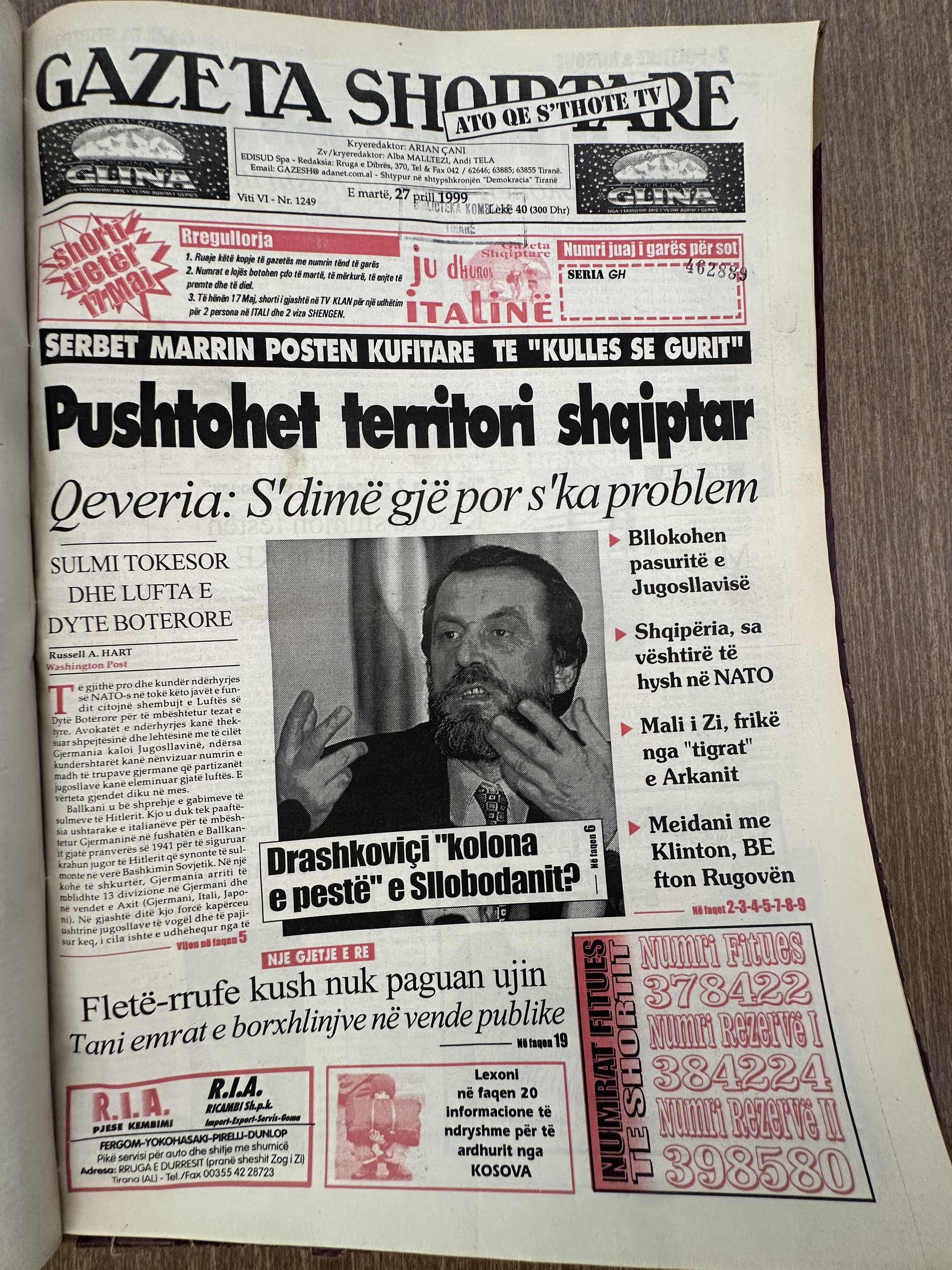 Gazeta Shqiptare 1999-04-27